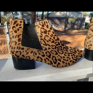 French Connection Leopard Booties